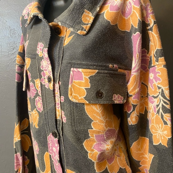 NWT-FREE PEOPLE Floral Print Button Down Jacket/Shirt Multiple S,M - Picture 10 of 16